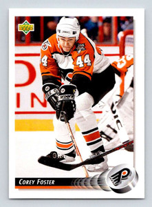 1992-93 Upper Deck #53 Corey Foster NM-MT  Philadelphia Flyers 