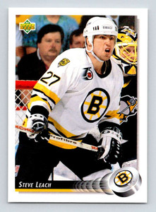 1992-93 Upper Deck #61 Steve Leach NM-MT  Boston Bruins 