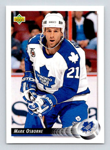 1992-93 Upper Deck #72 Mark Osborne NM-MT  Toronto Maple Leafs 