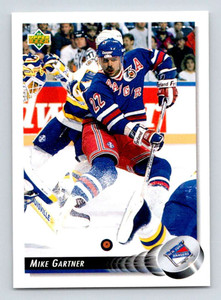 1992-93 Upper Deck #126 Mike Gartner NM-MT  New York Rangers 