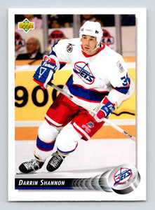 1992-93 Upper Deck #132 Darrin Shannon NM-MT  Winnipeg Jets 