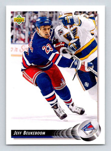 1992-93 Upper Deck #161 Jeff Beukeboom NM-MT  New York Rangers 