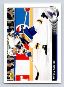 1992-93 Upper Deck #166 Nelson Emerson NM-MT  St. Louis Blues 