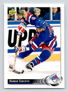 1992-93 Upper Deck #169 Darren Turcotte NM-MT  New York Rangers 