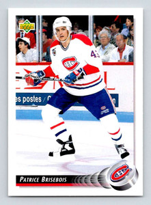 1992-93 Upper Deck #277 Patrice Brisebois NM-MT  Montreal Canadiens 