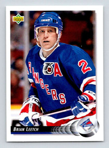 1992-93 Upper Deck #284 Brian Leetch NM-MT  New York Rangers 