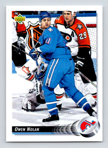 1992-93 Upper Deck #321 Owen Nolan NM-MT  Quebec Nordiques 