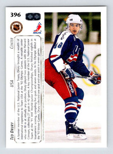 1992-93 Upper Deck #396 Ted Drury NM-MT  RC Rookie 