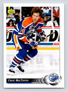 1992-93 Upper Deck #425 Craig MacTavish NM-MT  Edmonton Oilers 