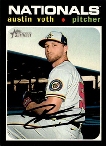 2020 Topps Heritage High Number #695 Austin Voth NM-MT  Washington Nationals 