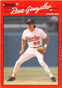 1990 Donruss #401 Rene Gonzales NM-MT Baltimore Orioles 