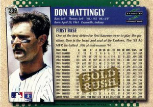 1995 Score Gold Rush #239 Don Mattingly NM-MT  New York Yankees 
