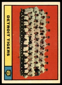 1961 Topps #51 Tigers Team VG Detroit Tigers 