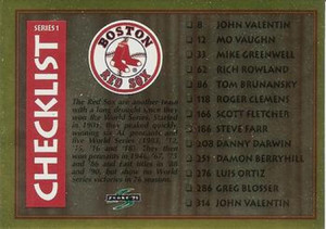 1995 Score Gold Rush #318 Team Checklists NM-MT  Boston Red Sox/Chicago Cubs 