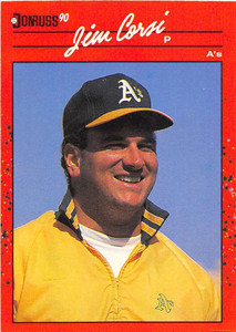 1990 Donruss #422 Jim Corsi NM-MT Oakland Athletics 