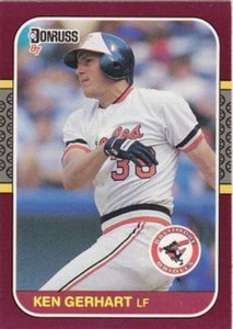 1987 Donruss Opening Day #141 Ken Gerhart NM-MT  Baltimore Orioles 