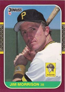 1987 Donruss Opening Day #169 Jim Morrison NM-MT  Pittsburgh Pirates 