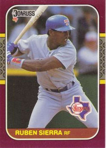 1987 Donruss Opening Day #172 Ruben Sierra NM-MT  Texas Rangers 