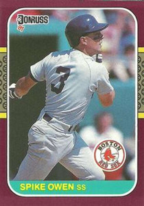 1987 Donruss Opening Day #185 Spike Owen NM-MT  Boston Red Sox 