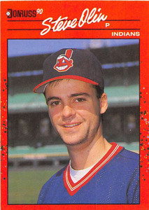 1990 Donruss #438 Steve Olin NM-MT RC Rookie Cleveland Indians 