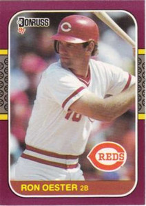 1987 Donruss Opening Day #195 Ron Oester NM-MT  Cincinnati Reds 