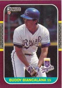 1987 Donruss Opening Day #202 Buddy Biancalana NM-MT  Kansas City Royals 