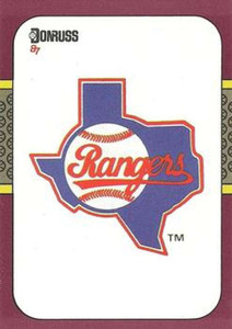 1987 Donruss Opening Day #265 Rangers Logo NM-MT  Texas Rangers 
