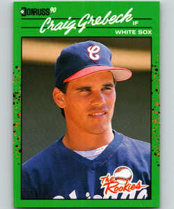 1990 Donruss Rookies #9 Craig Grebeck VG RC Rookie Chicago White Sox 