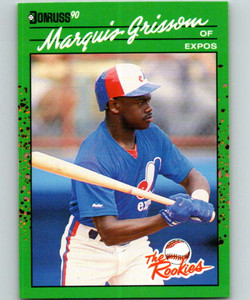 1990 Donruss Rookies #45 Marquis Grissom VG Montreal Expos 