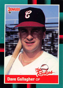 1988 Donruss Rookies #7 Dave Gallagher VG RC Rookie Chicago White Sox 