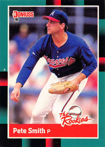 1988 Donruss Rookies #10 Pete Smith VG Atlanta Braves 