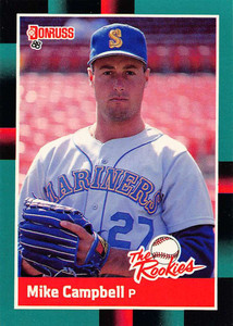 1988 Donruss Rookies #2 Mike Campbell VG Seattle Mariners 