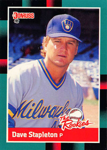 1988 Donruss Rookies #4 Dave Stapleton VG Milwaukee Brewers 
