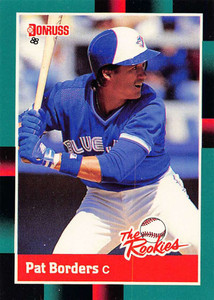 1988 Donruss Rookies #12 Pat Borders VG RC Rookie Toronto Blue Jays 