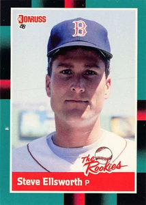 1988 Donruss Rookies #54 Steve Ellsworth VG RC Rookie Boston Red Sox 