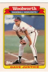 1991 Topps Woolworth #5 Dave Justice NM-MT  Atlanta Braves 