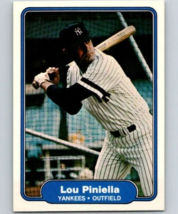 1982 Fleer #48 Lou Piniella VG New York Yankees 