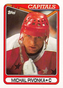 1990-91 Topps #68 Michal Pivonka VG RC Rookie Washington Capitals 