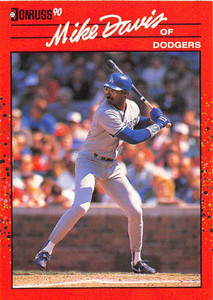 1990 Donruss #552 Mike Davis NM-MT Los Angeles Dodgers 