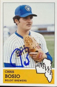 Chris Bosio Autographed 1983 Fritsch Beloit Brewers #27