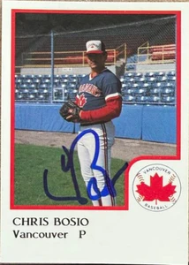Chris Bosio Autographed 1986 ProCards Vancouver Canadians #4 