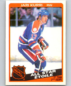 1984-85 O-Pee-Chee #215 Jari Kurri AS VG  Edmonton Oilers 