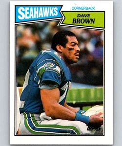 1987 Topps #182 Dave Brown VG  Seattle Seahawks 