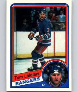 1984-85 O-Pee-Chee #144 Tom Laidlaw VG  New York Rangers 