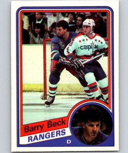 1984-85 O-Pee-Chee #140 Barry Beck VG  New York Rangers 