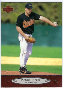 1996 Upper Deck #481U Randy Myers VG Baltimore Orioles 