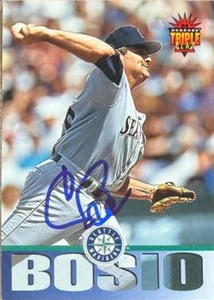 Chris Bosio Autographed 1994 Triple Play #124 Seattle Mariners Card