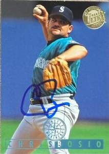Chris Bosio Autographed 1995 Fleer Ultra Gold Medallion #99 Seattle Mariners Card