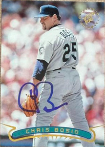 Chris Bosio Autographed 1996 Stadium Club #413 Seattle Mariners Card