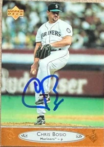Chris Bosio Autographed 1996 Upper Deck #461 Seattle Mariners Card